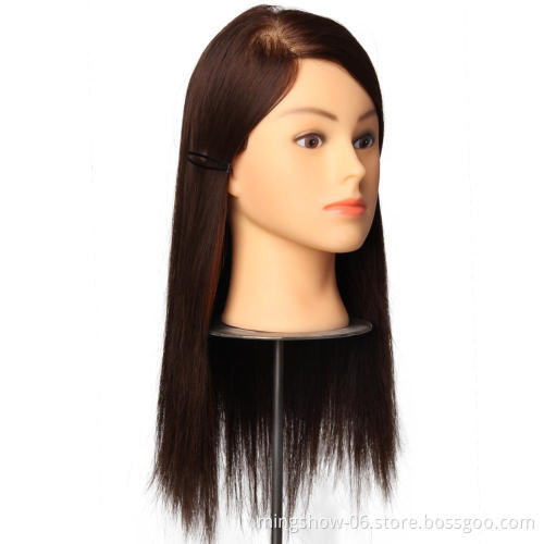 Plastic hair training mannequin doll head practice head training head for barber